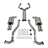 Commodore VE VF V6 V8 Sed Wag  Twin 3" Stainless Steel Catback Exhaust  X Pipe & Straight Tips