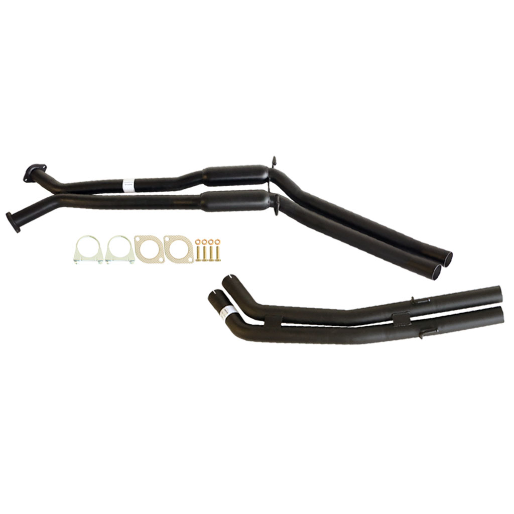 HOLDEN COMMODORE VT-VZ V6 & V8 STATESMAN TWIN 2 1/2" KIT - INC XPIPE,EVERFLO HOTDOGS & TAILPIPE