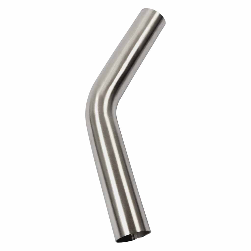 1.58 Inch 45 Degree 1.5D Radius Mandrel Bend Brushed 304 Stainless Steel