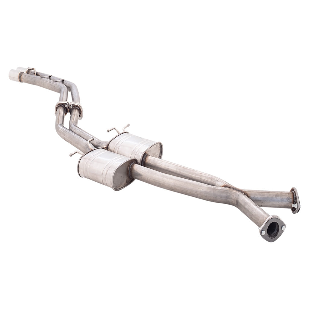 Commodore VT-VZ Sedan XFORCE Twin 2.5" Catback Exhaust Raw 409 - Tailpipe Rear