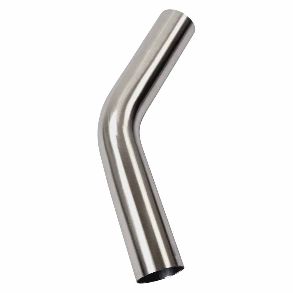 1.75 Inch 45 Degree 1.5D Radius Mandrel Bend Brushed 304 Stainless Steel