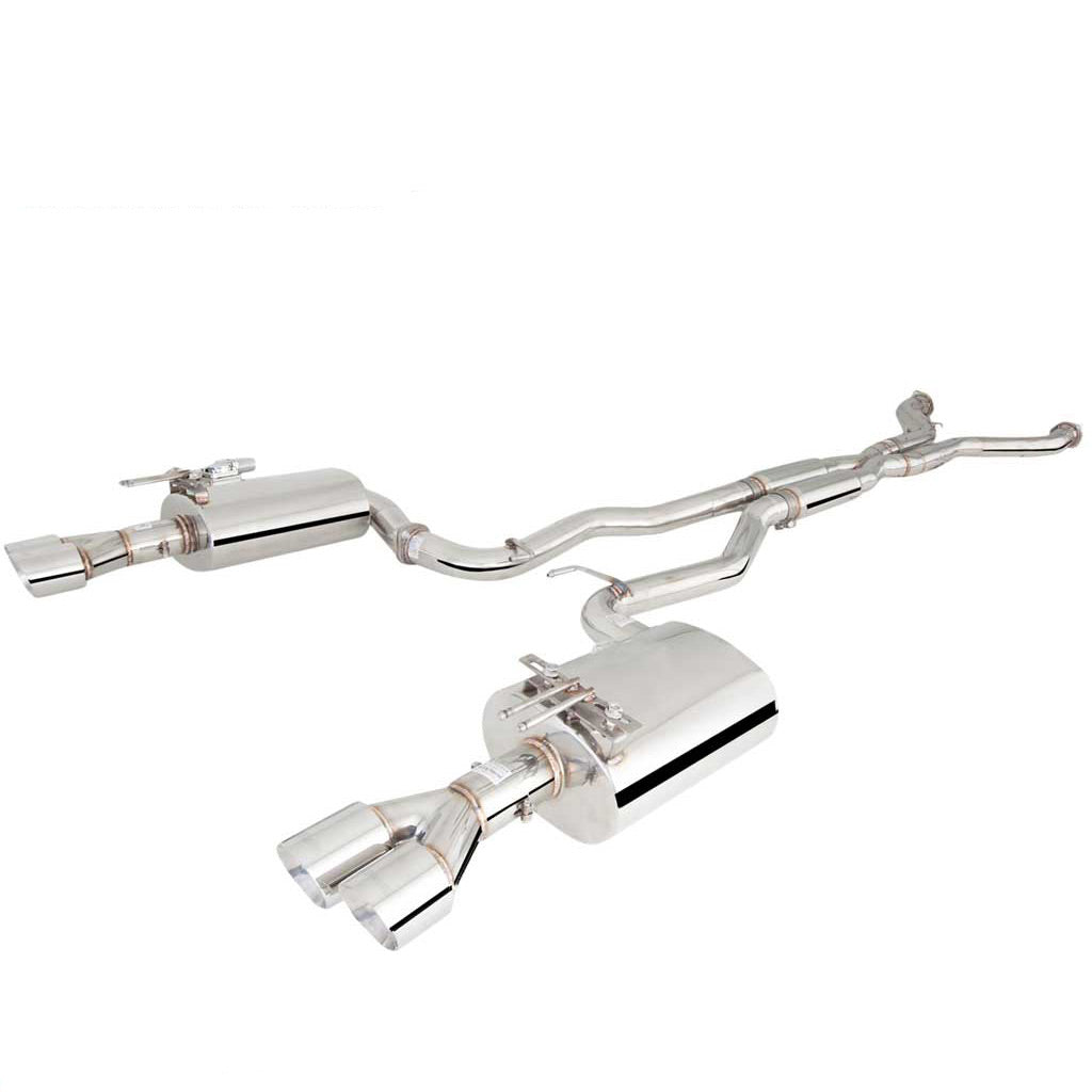 Holden Commodore VE VF Sedan XFORCE Twin 2.5" Catback Exhaust - Polished SS