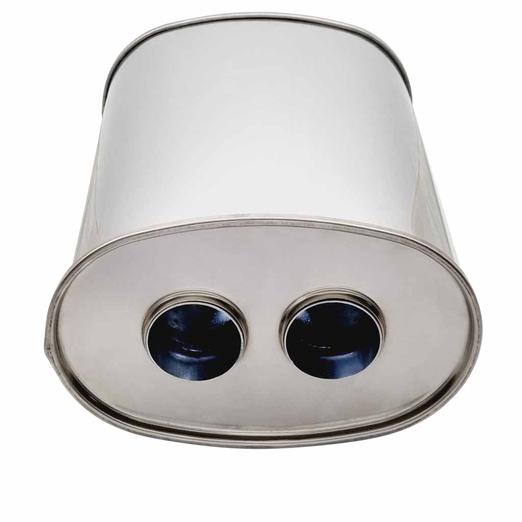 10" x 6.5" Centre/Dual Configurations Mufflers | Stainless 304 | Select Your Size Length and Internal Options