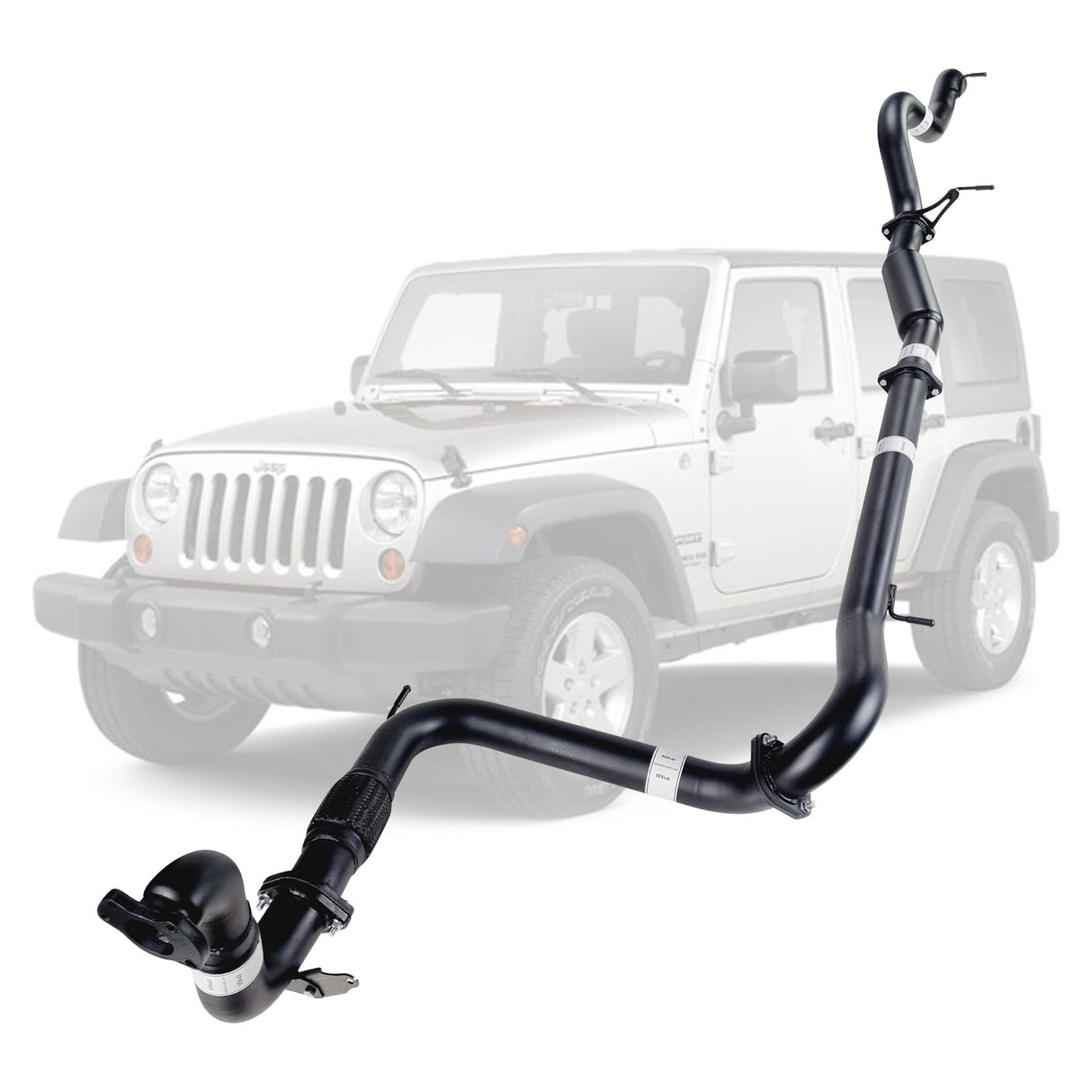 Jeep Wrangler JK 2007-2010 2.8L CRD 3 Inch Turbo Back Exhaust *** Limited Stock Made To Order ****