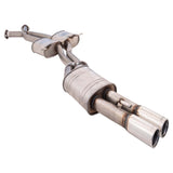 Commodore VT-VZ Ute XFORCE Twin 2.5" Catback Exhaust Raw 409 - Oval Rear Muff