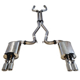 Commodore VE VF V6 V8 Sed Wag Twin 3" Stainless Steel Catback Exhaust X Pipe & Angle Cut Tips