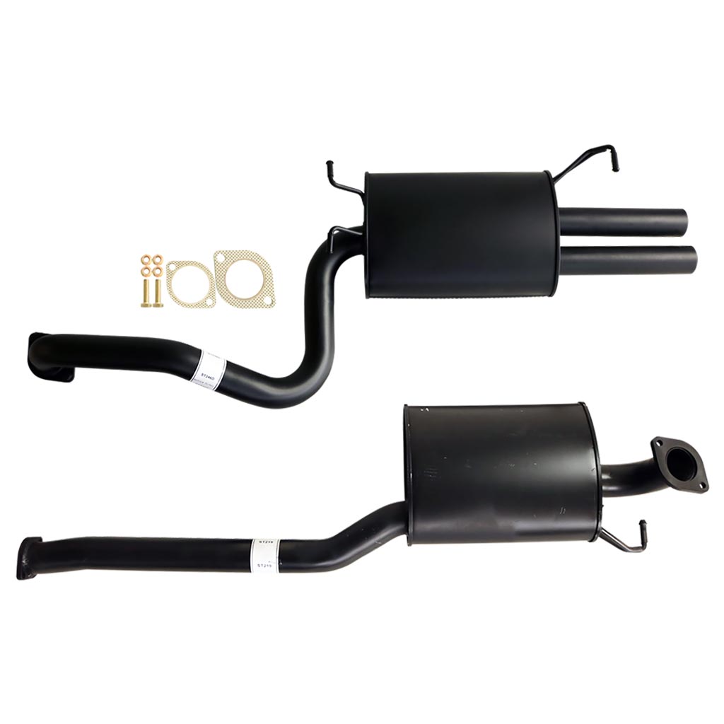 FORD FALCON FG SEDAN G6E XR6 2 1/2" CATBACK KIT INC EVERFLO MUFFLERS DUAL OUTLET