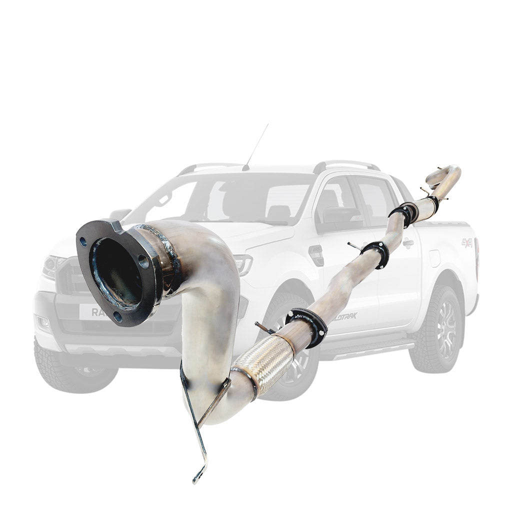 Ford Ranger PX 2016-2021 3.2L 3.5 Inch Turbo Back DPF Delete Exhaust System