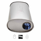 8" x 5" Offset/Centre Configurations Mufflers | Stainless 304 | Select Your Size Length and Internal Options