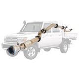 Toyota Landcruiser 79 Series VDJ79 UTE 4.5L V8 2016-On 3.5 Inch Stainless Turbo Back DPF Model Exhaust
