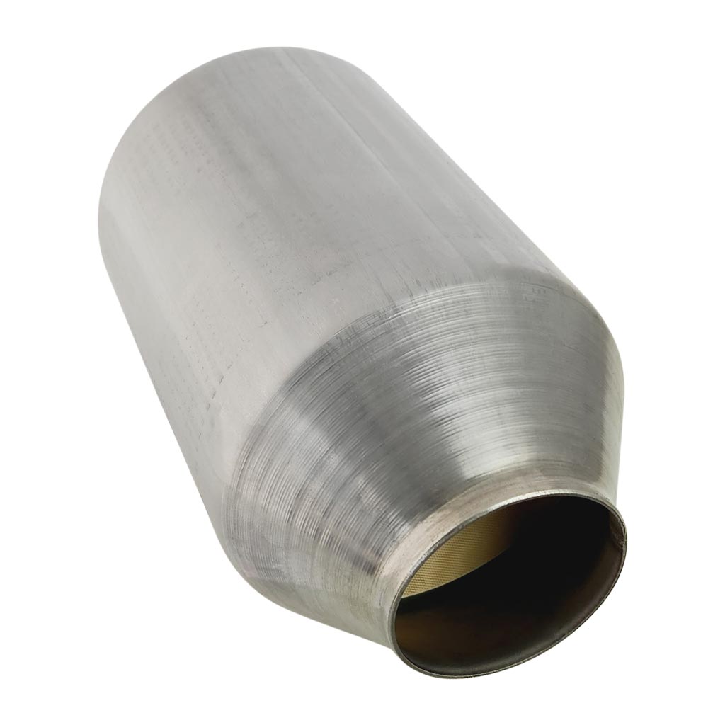 Universal Euro 6 Ceramic Core Catalytic Converter 5" Round Body - Available in 2", 2.25", and 2.5"