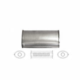 5" x 3" Centre/Centre Configurations Mufflers | Aluminised | Select Your Size Length and Internal Options