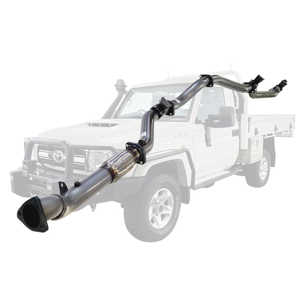 Toyota Landcruiser 79 Series VDJ79R V8 Ute 2017 On 3 Inch Turbo Back Exhaust