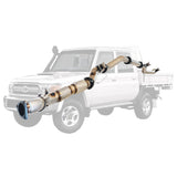 Toyota Landcruiser 79 Series VDJ79 UTE 4.5L V8 2016-On 3.5 Inch Stainless Turbo Back DPF Model Exhaust