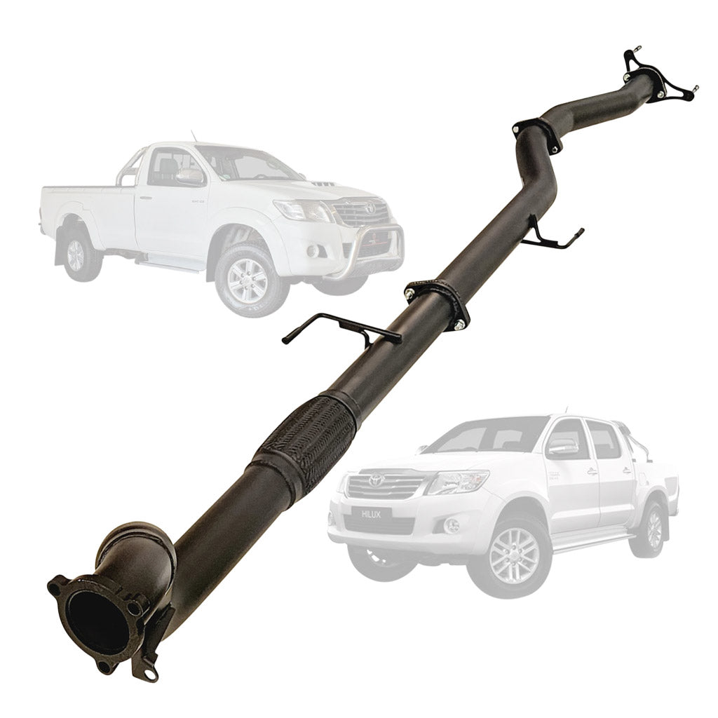 TOYOTA HILUX KUN 3.0L16/26 3.0L 1KD-FTV D4D 2005 - 9/2015 3" TURBO BACK EXHAUST