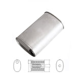 8" x 5" Offset/Centre Configurations Mufflers | Aluminised | Select Your Size Length and Internal Options