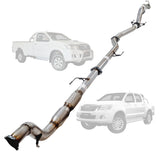 TOYOTA HILUX KUN 3.0L16/26 3.0L 1KD-FTV D4D 2005 - 9/2015 3" TURBO BACK EXHAUST