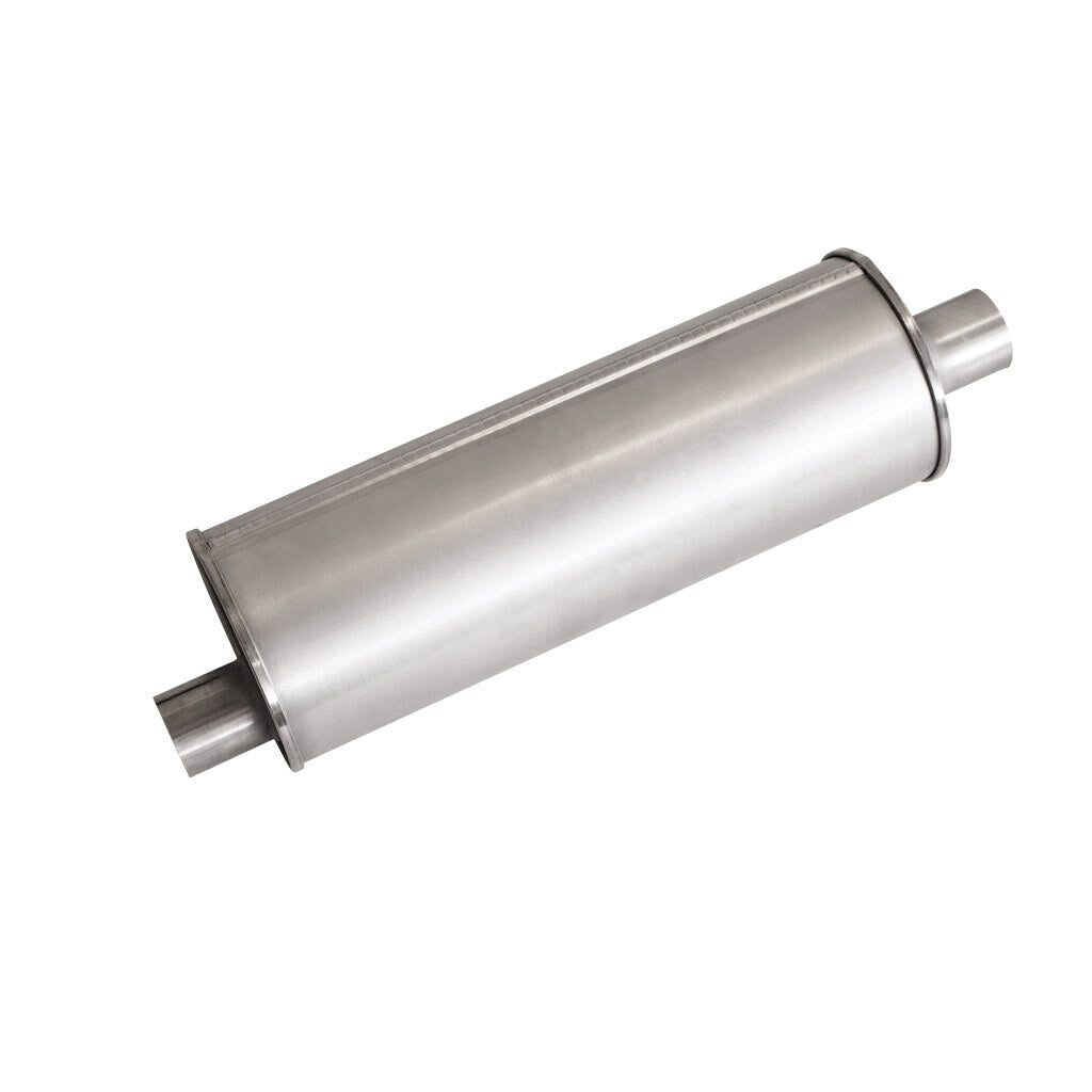 6" Round Offset/Offset Lefthand Rotation Configurations Universal Mufflers | Aluminised | Select Your Size Length and Internal Options