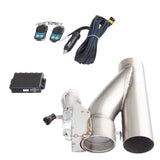 YXFORCE Electric Stainless Steel Exhaust Cut Out Valve Kit With Remote 3 Inch