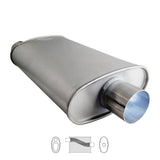 10" x 4" Offset/Centre Configurations Mufflers | Aluminised | Select Your Size Length and Internal Options