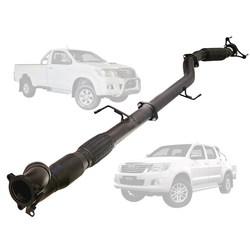 TOYOTA HILUX KUN 3.0L16/26 3.0L 1KD-FTV D4D 2005 - 9/2015 3" TURBO BACK EXHAUST