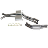 HOLDEN COMMODORE VT-VZ V6 & V8 SEDAN TWIN 3"  KIT - INC XPIPE & EVERFLO MUFFLERS