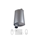 8" x 4" Offset/Offset Configurations Mufflers | Aluminised | Select Your Size Length and Internal Options