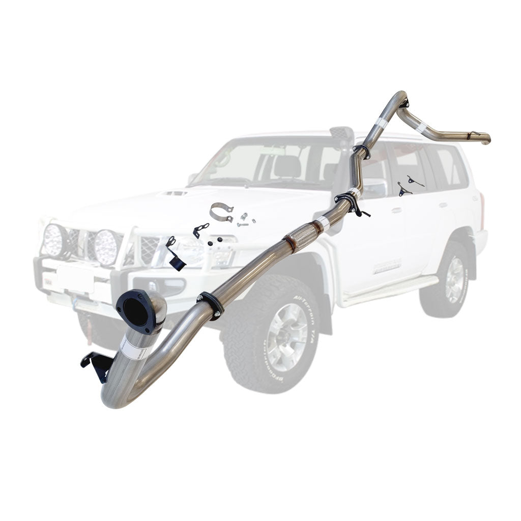 Nissan Patrol Y61 GU 3L ZD30 Wagon 3 Inch Turbo Back Exhaust  2000-2016 (Does not suit Coil Tower Braces)