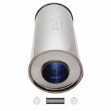 6" Round Centre/Centre Configurations Mufflers | Stainless 304 | Select Your Size Length and Internal Options