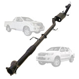 TOYOTA HILUX KUN 3.0L16/26 3.0L 1KD-FTV D4D 2005 - 9/2015 3" TURBO BACK EXHAUST