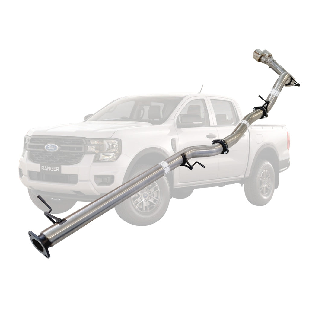 Ford Ranger Next Gen 2022 Onwards 2L BI-Turbo 3 Inch DPF Back Exhaust Not For ADBLUE models (Requires tunning After Fitment)