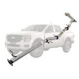 Ford Ranger Next Gen 2022 Onwards 2L BI-Turbo 3 Inch DPF Back Exhaust Not For ADBLUE models (Requires tunning After Fitment)