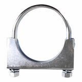 Heavy-Duty Silver U-Bolt Exhaust Clamps - Suitable for Expanded Pipes, Available in Sizes from 1 Inch to 6 Inches
