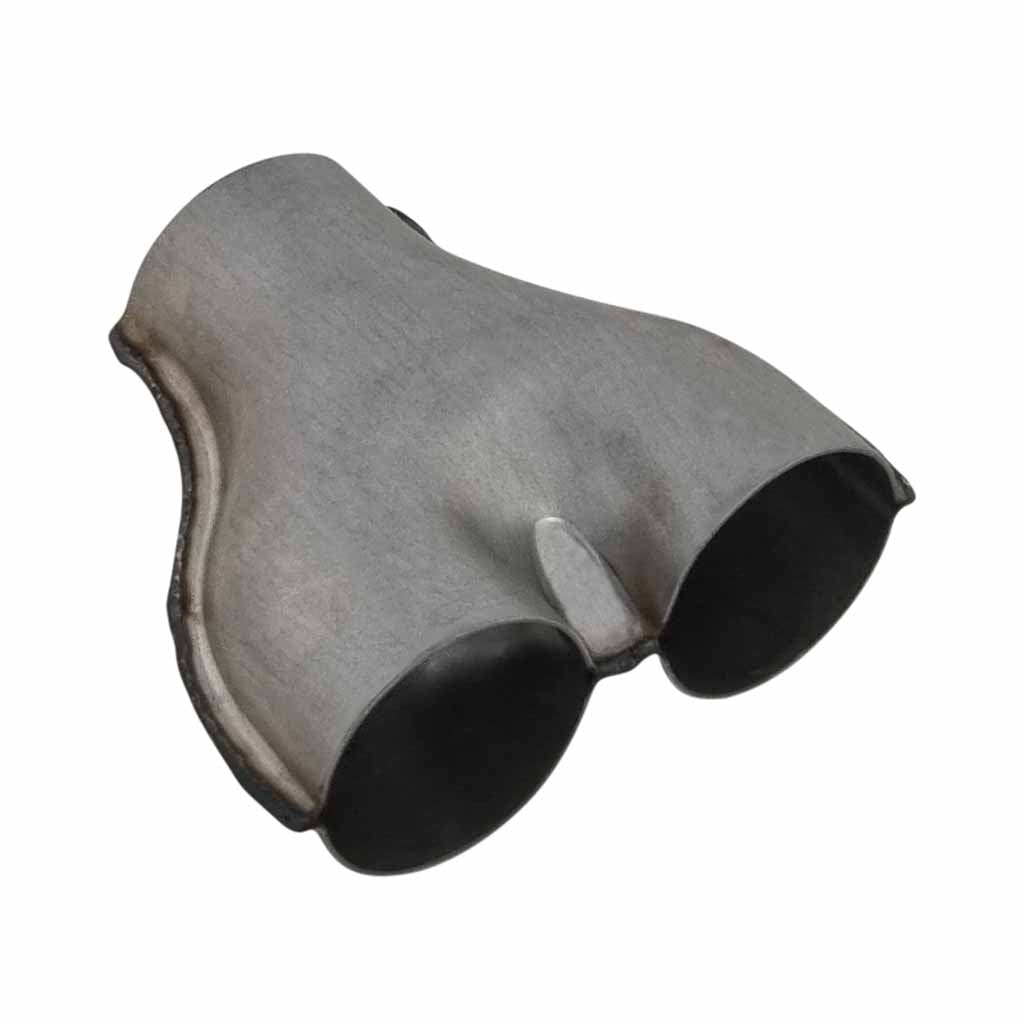 Y-PIPE Pressed Collector - Single 2 1/2" (63mm) Dual 2 x 2 1/2" (63mm)