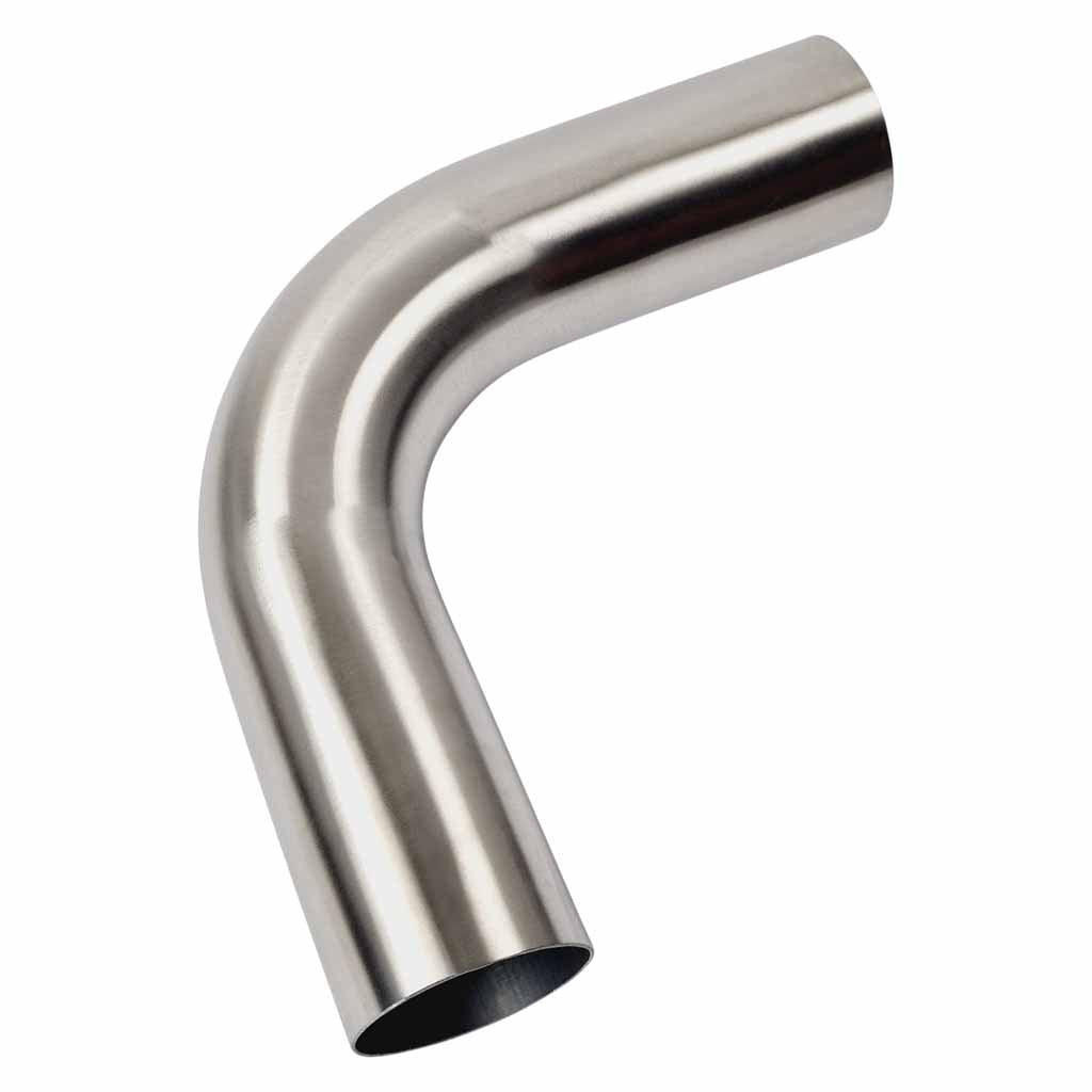 3 Inch 90 Degree 1.5D Radius Mandrel Bend Brushed 304 Stainless Steel