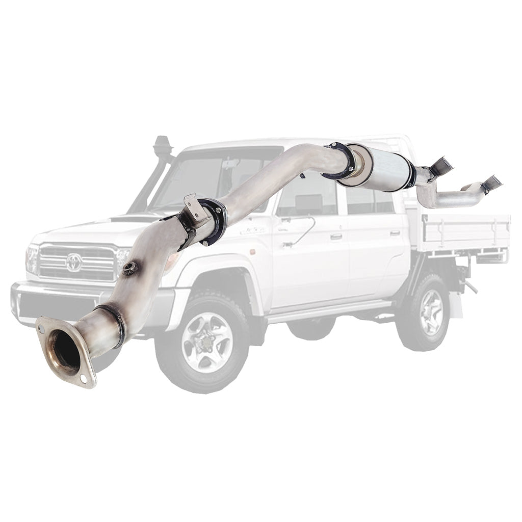 Toyota Landcruiser 79 Series VDJ79 Single & Dual Cab Ute 4.5L V8 10/2016 ON 3.5" DPF Back Exhaust