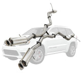 3" Cat Back Stainless Exhaust For SRT Jeep Grand Cherokee Twin Pipe Rear 2012 to 2021 Chrome Tip Option