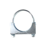 Heavy-Duty Silver U-Bolt Exhaust Clamps - Suitable for Expanded Pipes, Available in Sizes from 1 Inch to 6 Inches