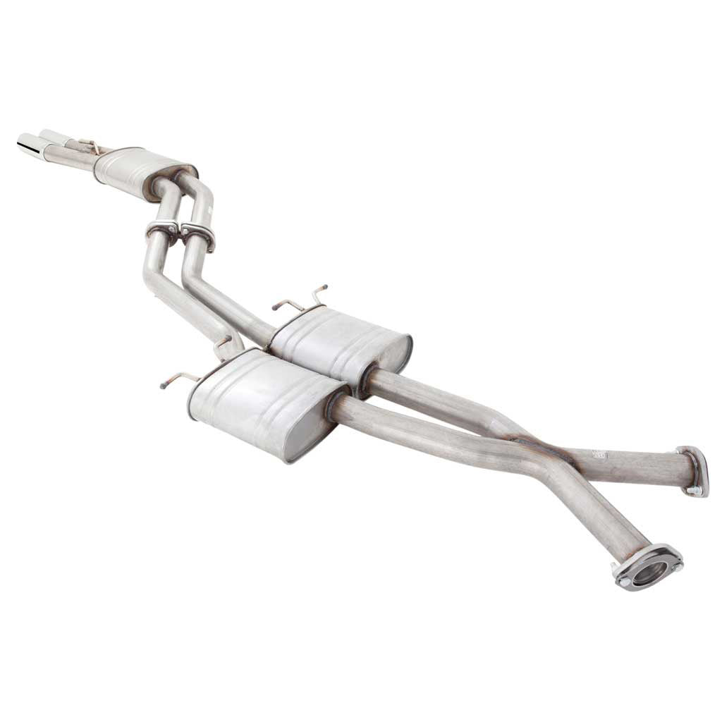 Commodore VT-VZ Sedan XFORCE Twin 2.5" Catback Exhaust Raw 409 - Hotdog Rear