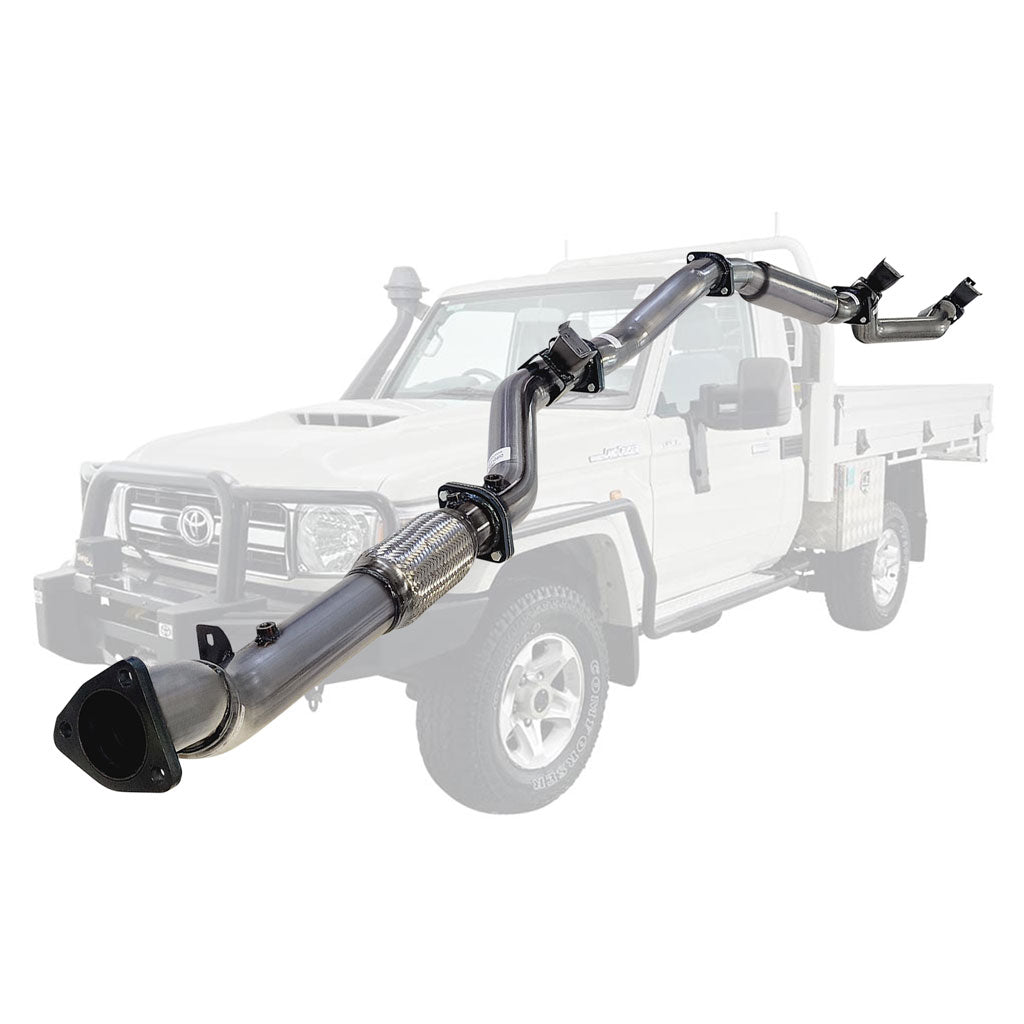 Toyota Landcruiser 79 Series VDJ79R V8 Ute 2017 On 3 Inch Turbo Back Exhaust