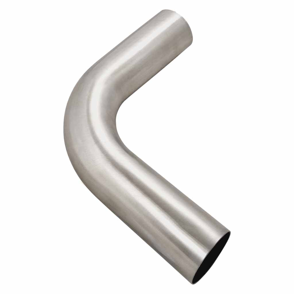 2.5 Inch 90 Degree 1.5D Radius Mandrel Bend Brushed 304 Stainless Steel