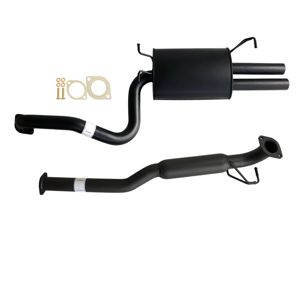 FORD FALCON BA - BF SEDAN XR6 2 1/2" CATBACK KIT INC HOTDOG & EVERFLO MUFFLER DUAL OUTLET