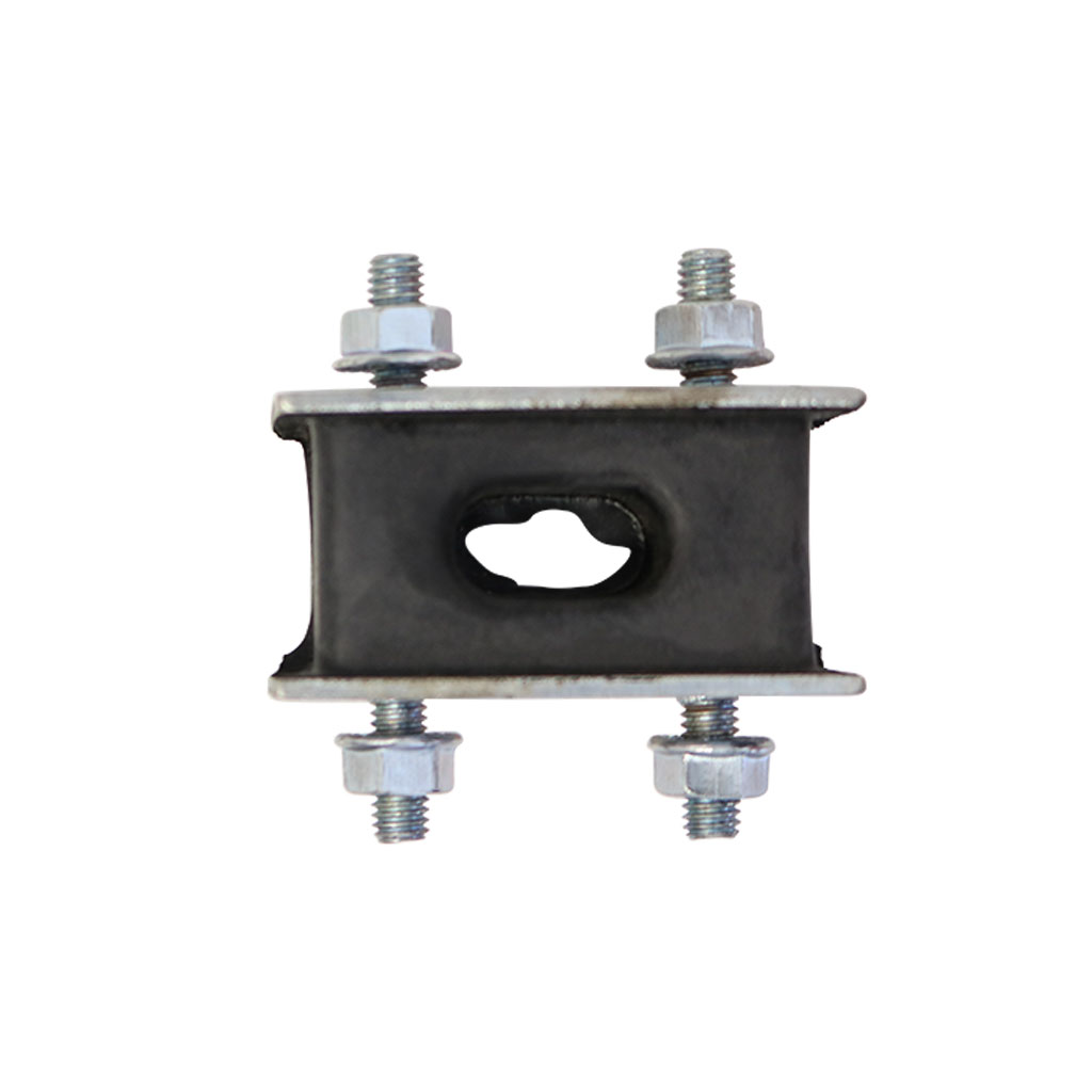 TOYOTA LANDCRUISER 40,50,60,70,80,100 SERIES 4 STUD RUBBER STEEL BLOCK WITH FLANGED NUTS