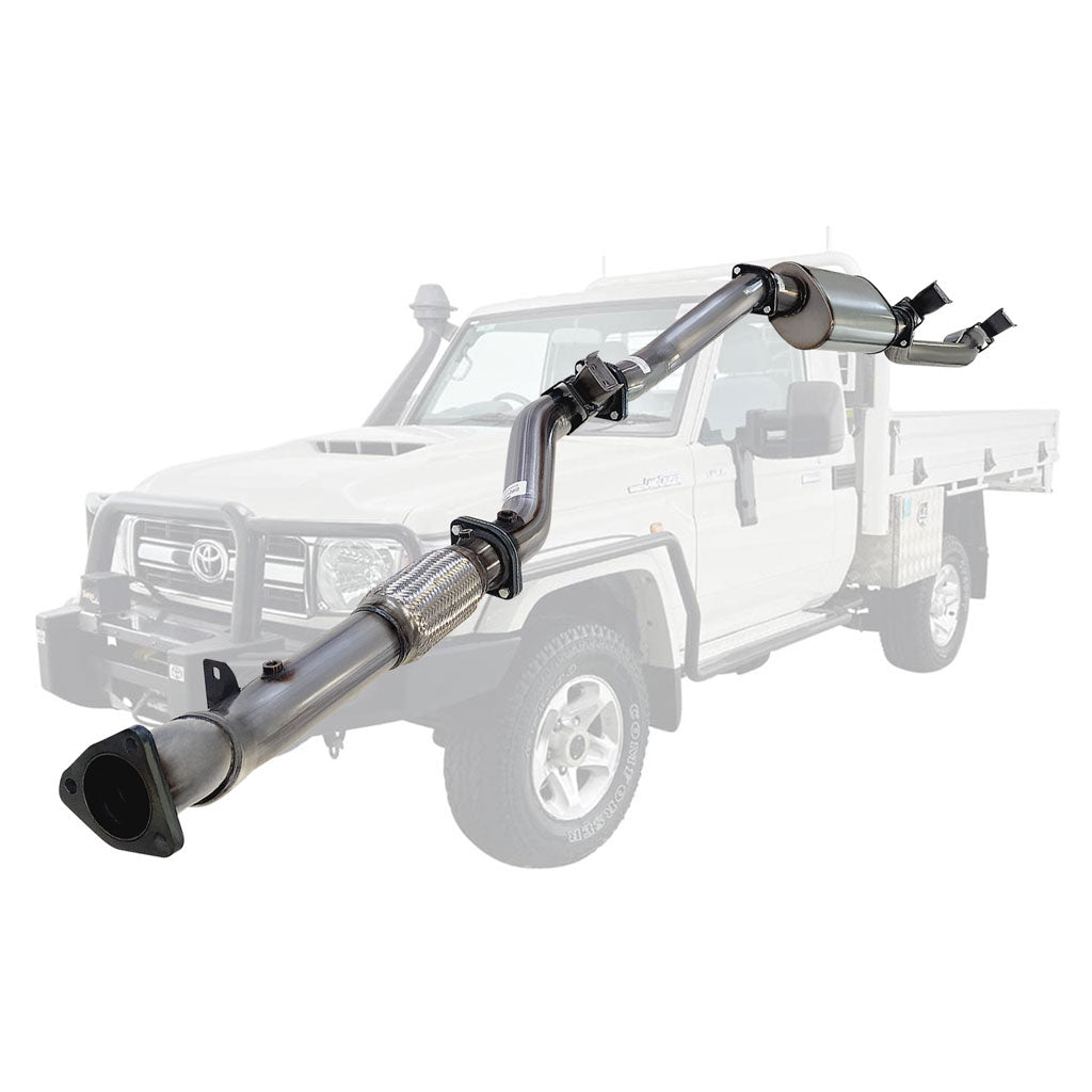 Toyota Landcruiser 79 Series VDJ79R V8 Ute 2017 On 3 Inch Turbo Back Exhaust