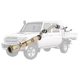 Toyota Landcruiser 79 Series VDJ79 UTE 4.5L V8 2016-On 3.5 Inch Stainless Turbo Back DPF Model Exhaust