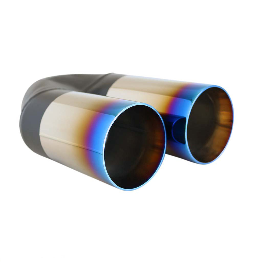 Staight Cut Y-Piece Inner Cone Staggered SC 2 1/4" In 2 x 3" Out 9" Long "Blue Flame"