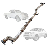 TOYOTA HILUX KUN 3.0L16/26 3.0L 1KD-FTV D4D 2005 - 9/2015 3" TURBO BACK EXHAUST