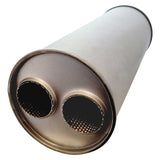7" Round Offset/Offset Configurations Universal Mufflers | Aluminised | Select Your Size Length and Internal Options