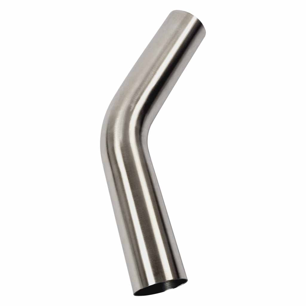 2 Inch 45 Degree 1.5D Radius Mandrel Bend Brushed 304 Stainless Steel