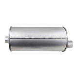 8" Round Offset/Offset Lefthand Rotation Configurations Universal Mufflers | Aluminised | Select Your Size Length and Internal Options